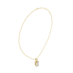 1.50 CT Radiant Cut Diamond Pavé Bail Pendant Necklace in 14K & 18K Gold