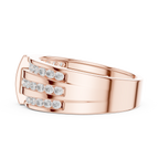0.75 CT Multi-Row Diamond Men's Wedding Band