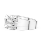 0.75 CT Multi-Row Diamond Men's Wedding Band