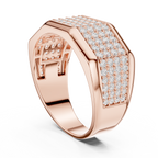 1.20 CT Multi-Row Pavé Diamond Men's Ring