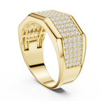 1.20 CT Multi-Row Pavé Diamond Men's Ring