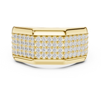 1.20 CT Multi-Row Pavé Diamond Men's Ring
