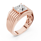 2.30 CT Princess Cut Solitaire Men's Diamond Ring