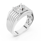 2.30 CT Princess Cut Solitaire Men's Diamond Ring