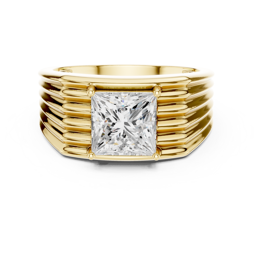 2.30 CT Princess Cut Solitaire Men's Diamond Ring