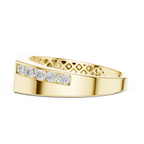 0.55 CT Round Diamond Men's Signet Ring