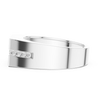 0.68 CT Round Cut Men's Diamond Signet Ring