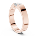 1.02 CT Emerald Cut Solitaire Men's Diamond Ring