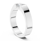1.02 CT Emerald Cut Solitaire Men's Diamond Ring