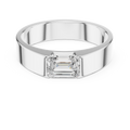 1.02 CT Emerald Cut Solitaire Men's Diamond Ring