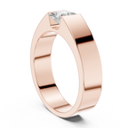 0.99 CT Princess Cut Solitaire Men's Diamond Ring