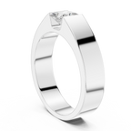0.99 CT Princess Cut Solitaire Men's Diamond Ring