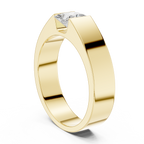 0.99 CT Princess Cut Solitaire Men's Diamond Ring