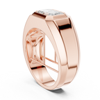 2.08 CT Emerald Cut Men's Solitaire Diamond Ring