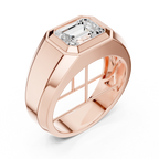 2.08 CT Emerald Cut Men's Solitaire Diamond Ring
