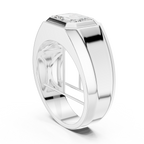2.08 CT Emerald Cut Men's Solitaire Diamond Ring