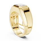 2.08 CT Emerald Cut Men's Solitaire Diamond Ring
