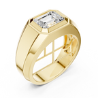 2.08 CT Emerald Cut Men's Solitaire Diamond Ring
