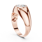 1.92 CT Round Cut Bezel Set Men's Diamond Ring