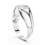 1.92 CT Round Cut Bezel Set Men's Diamond Ring