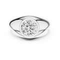 1.92 CT Round Cut Bezel Set Men's Diamond Ring