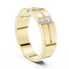 0.39 CT Six Stone Diamond Men's Wedding Ring