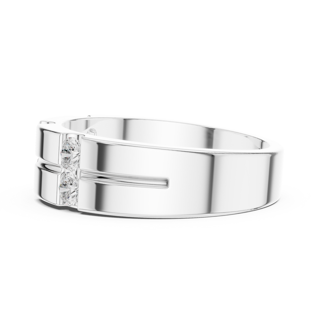 0.39 CT Six Stone Diamond Men's Wedding Ring