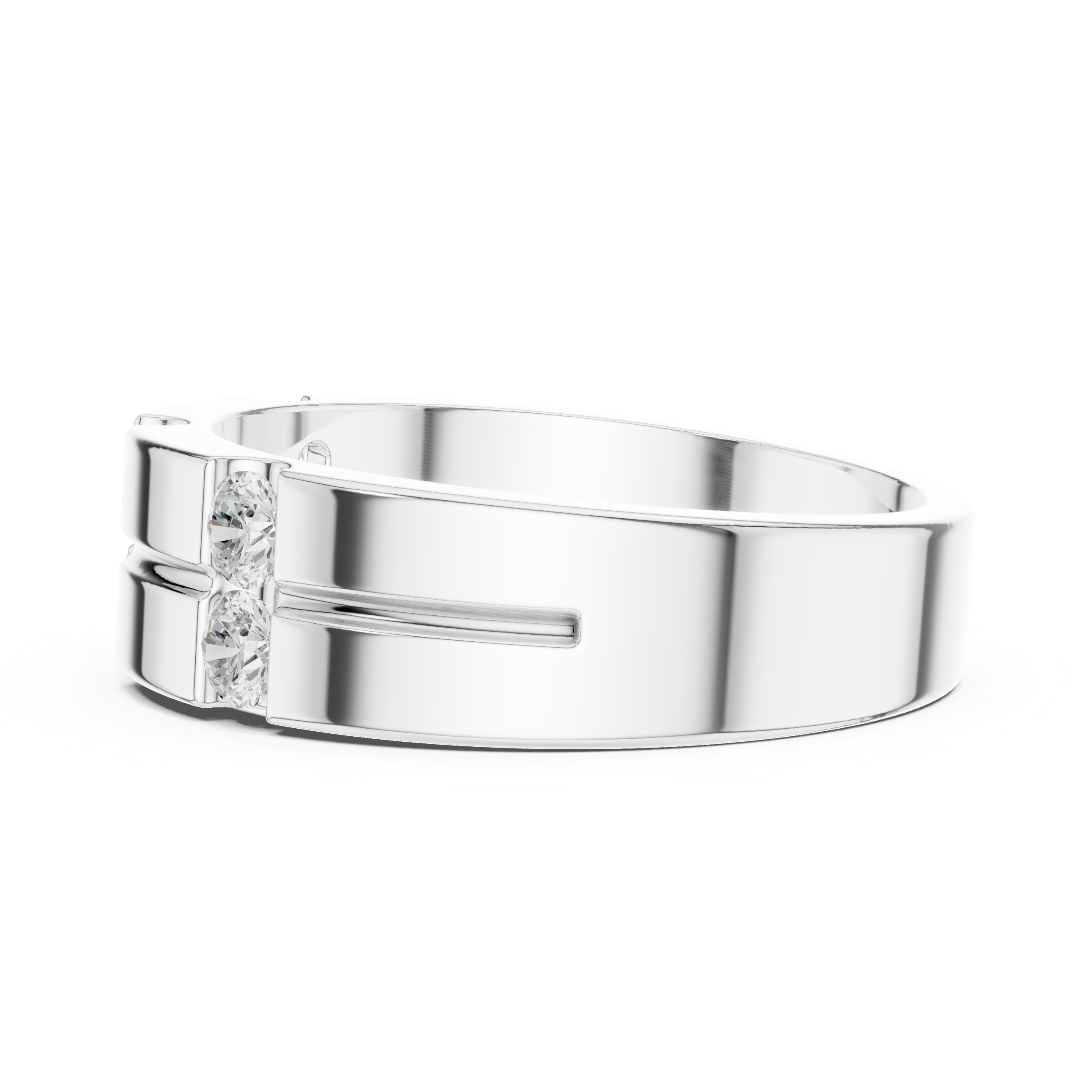 0.39 CT Six Stone Diamond Men's Wedding Ring