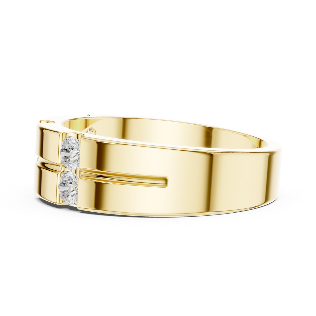0.39 CT Six Stone Diamond Men's Wedding Ring