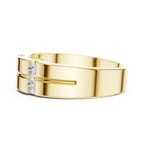 0.39 CT Six Stone Diamond Men's Wedding Ring