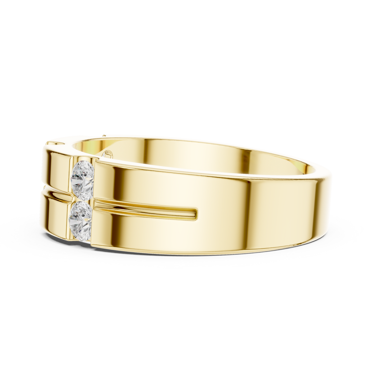 Six Stone Diamond Men's Wedding Ring – view 12 of 12, lab grown diamond ring | Jewelix Atelier