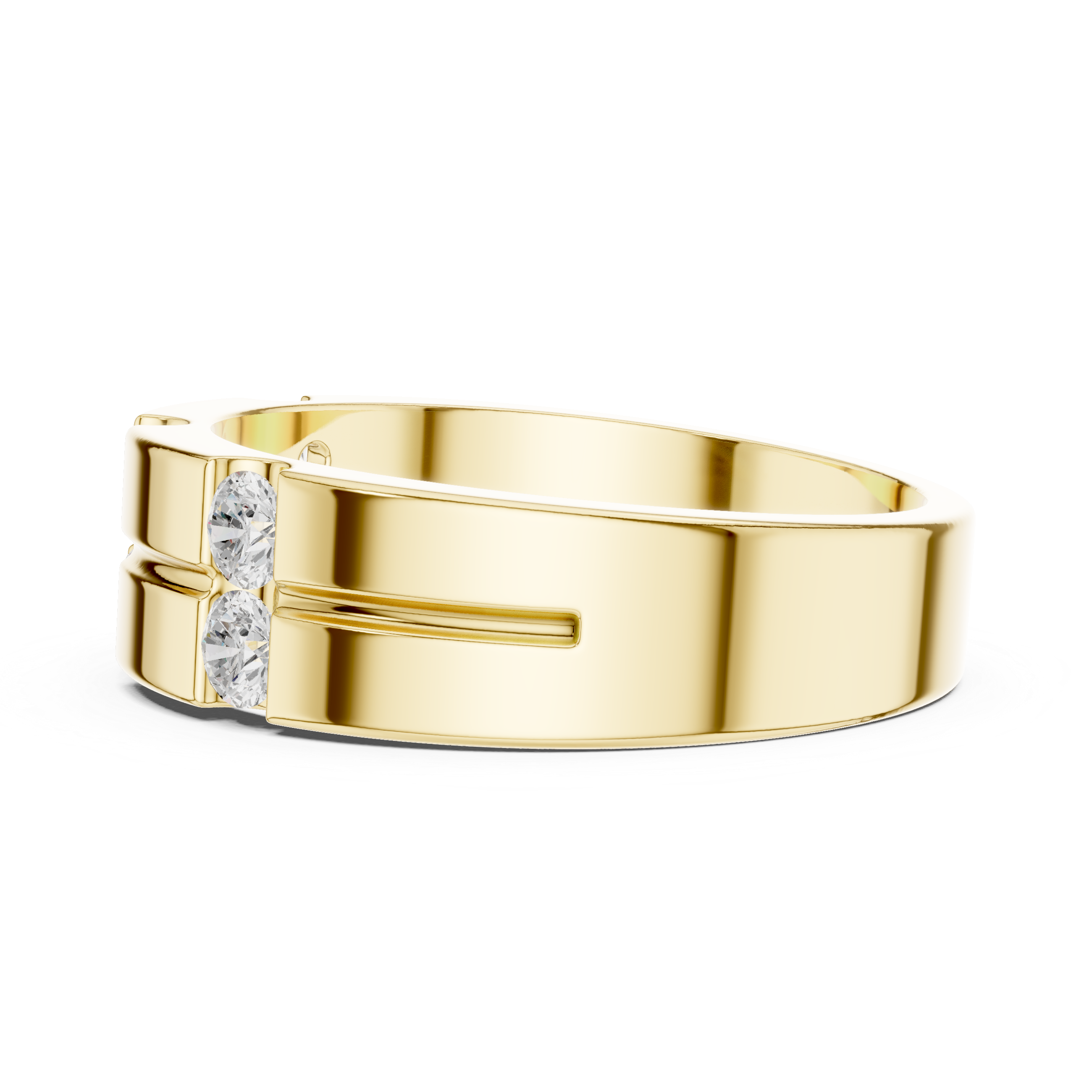 0.39 CT Six Stone Diamond Men's Wedding Ring