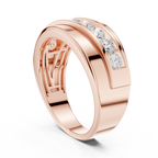 0.88 CT Channel Set Diamond Men's Wedding Ring