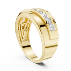 0.88 CT Channel Set Diamond Men's Wedding Ring