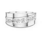0.88 CT Channel Set Diamond Men's Wedding Ring