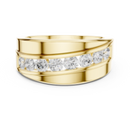 0.88 CT Channel Set Diamond Men's Wedding Ring