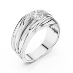 0.47 CT Solitaire Diamond Men's Statement Ring