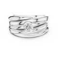 0.47 CT Solitaire Diamond Men's Statement Ring