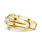 0.47 CT Solitaire Diamond Men's Statement Ring