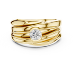 0.47 CT Solitaire Diamond Men's Statement Ring