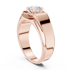 0.85 CT Solitaire Diamond Men's Signet Ring