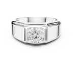 0.85 CT Solitaire Diamond Men's Signet Ring