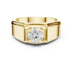 0.85 CT Solitaire Diamond Men's Signet Ring