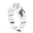 0.85 CT Round Diamond Men's Solitaire Ring