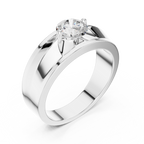 0.85 CT Round Diamond Men's Solitaire Ring