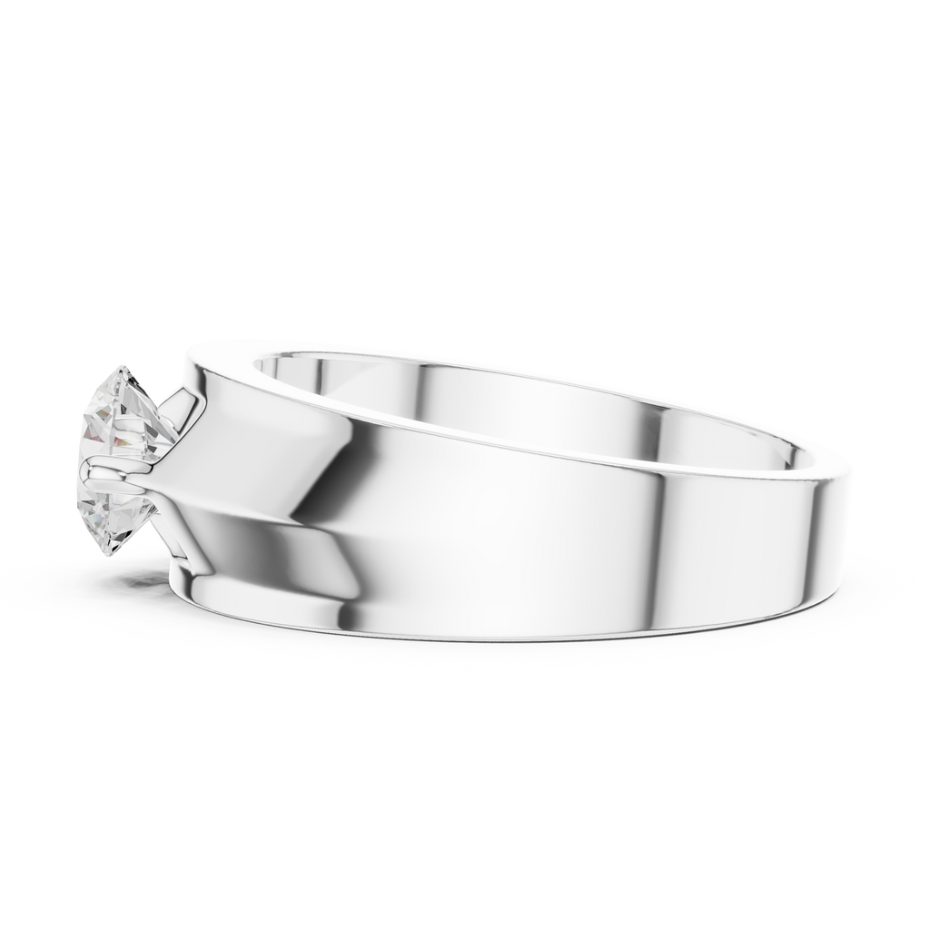 0.85 CT Round Diamond Men's Solitaire Ring