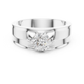 0.85 CT Round Diamond Men's Solitaire Ring