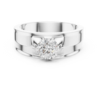 0.85 CT Round Diamond Men's Solitaire Ring
