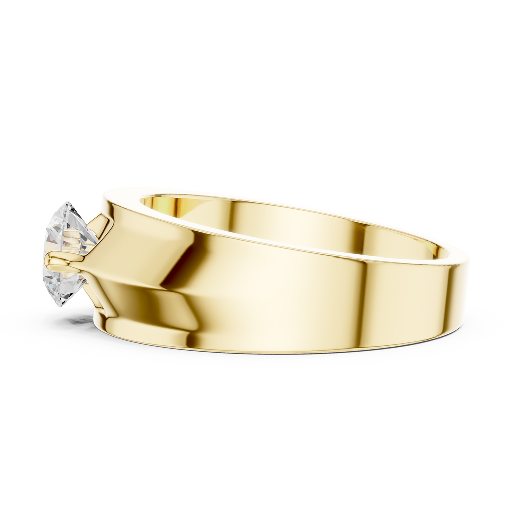 0.85 CT Round Diamond Men's Solitaire Ring