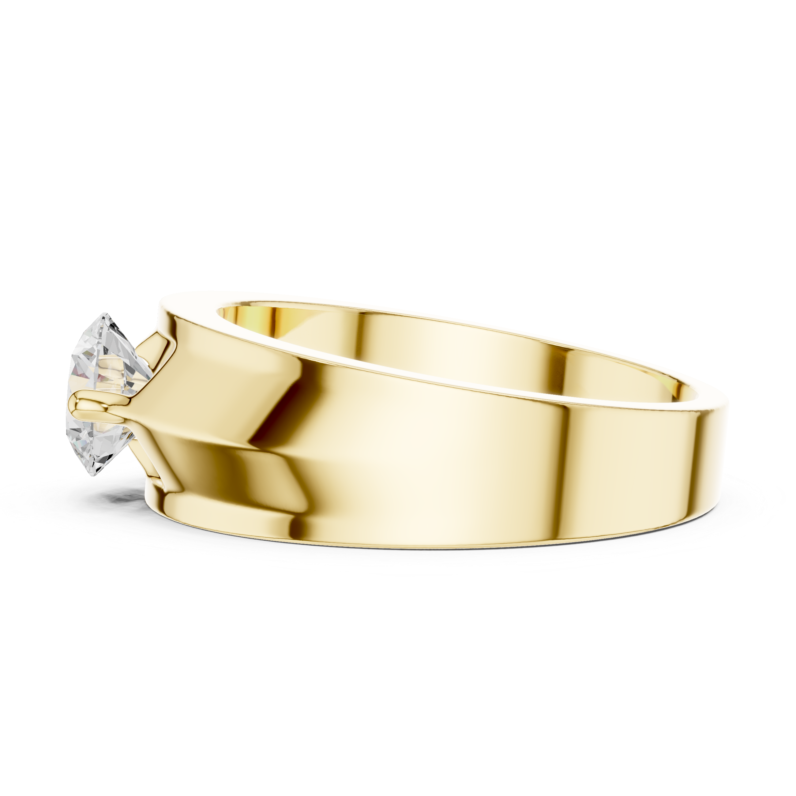 0.85 CT Round Diamond Men's Solitaire Ring